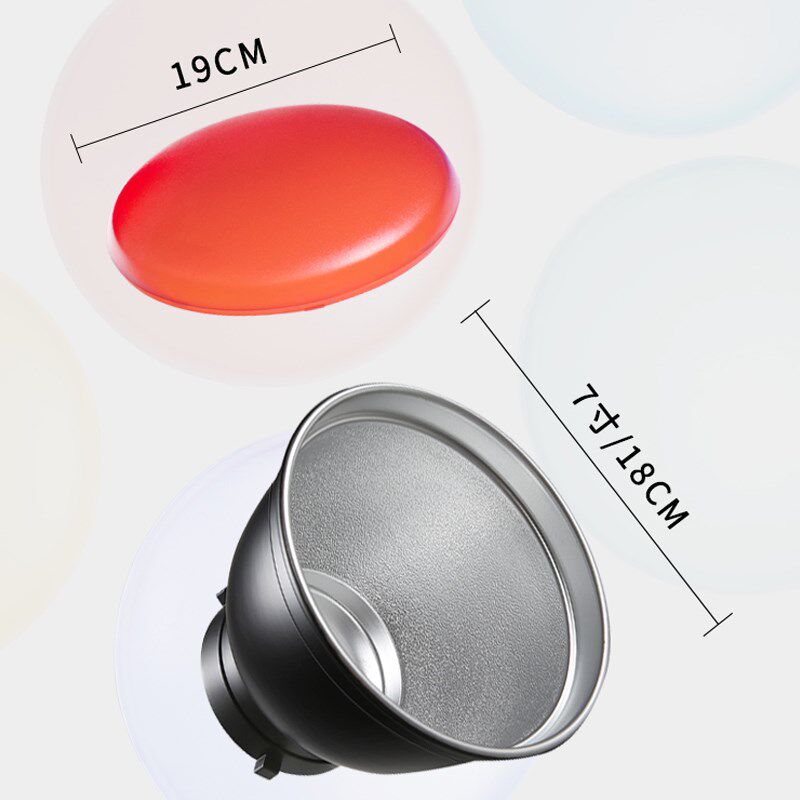 摄影灯罩寸标准反光罩保荣卡口补光聚光G五色神明少女柔光色片