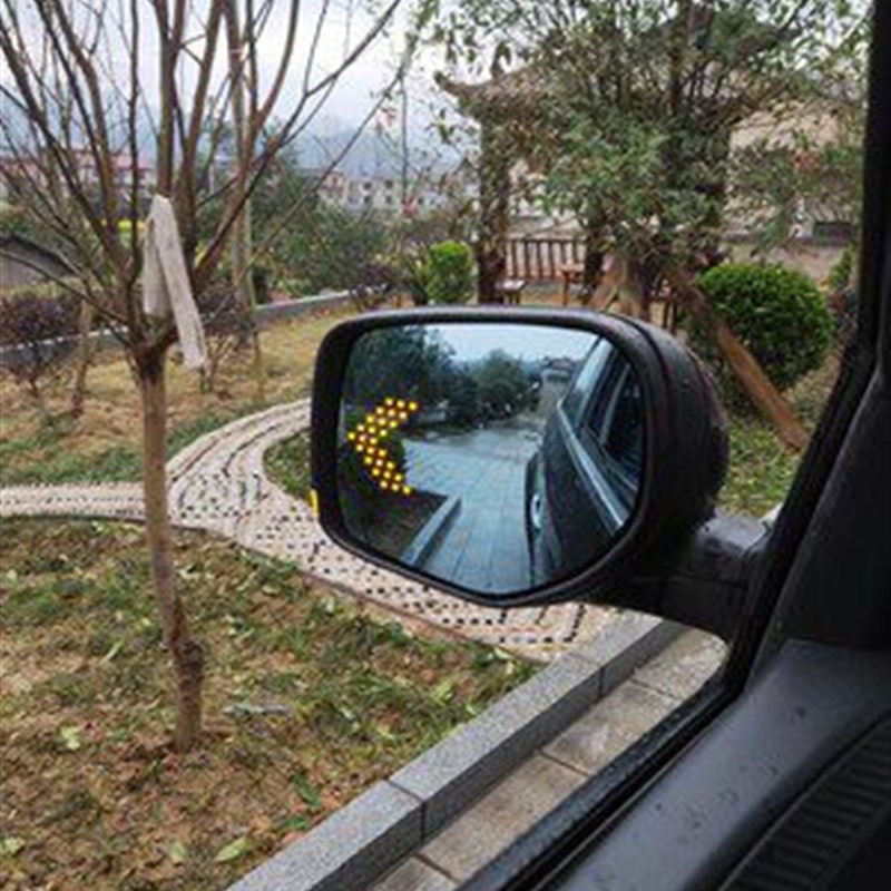 汽车大视场蓝镜防眩光转向灯后视镜改进电加热反射倒车镜