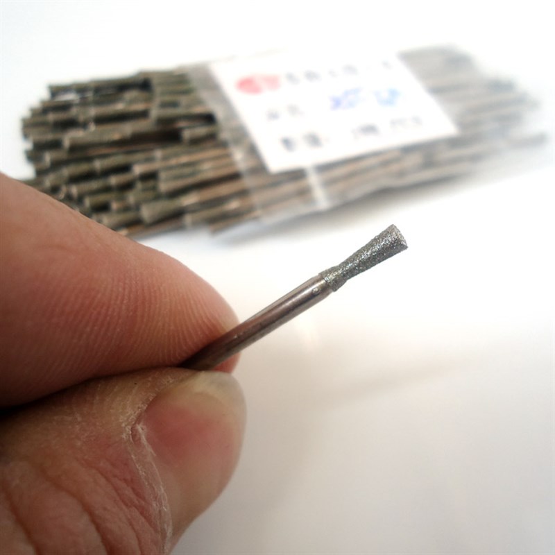 整包C7长喇叭头K5梢棒玉雕石雕工具金刚石翡翠磨针雕刻打磨工具