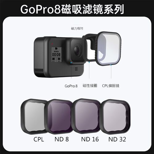oo镜o磁力吸转接偏振ND减光狗鱼眼微距镜片装