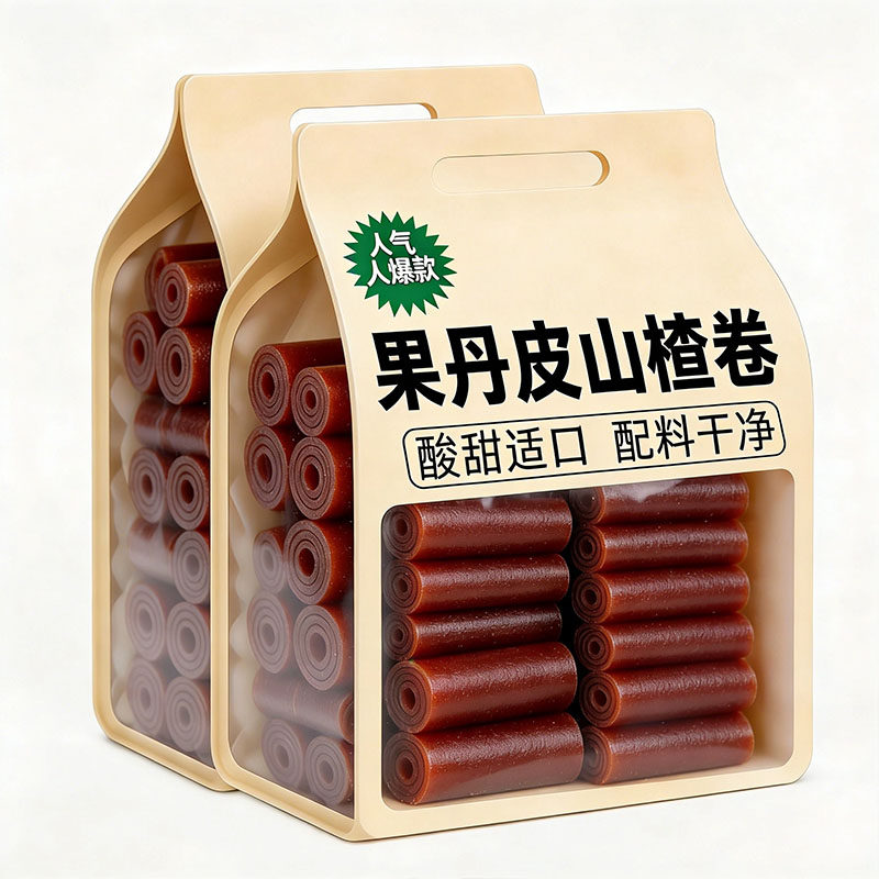 果丹皮儿时味道独立包装即食怀旧童年小吃山楂软片条0脂果脯开胃