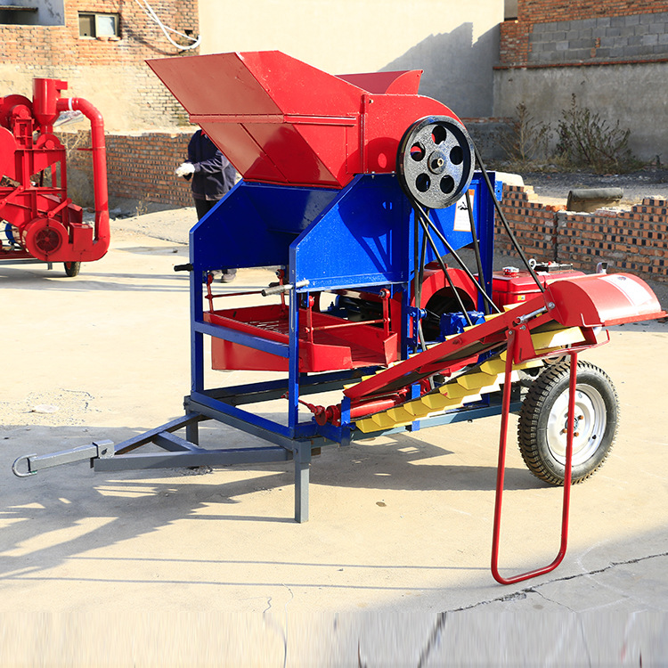 自动装袋花生摘果机手扶车带花生脱果机农用花生秧果分离机打果机