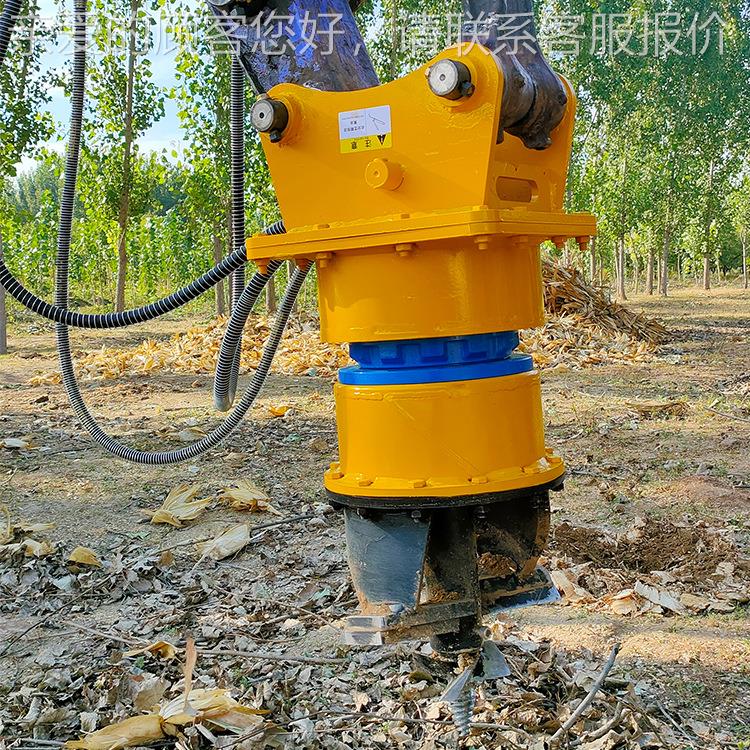 城市化绿树0根钻机ZSG50树桩清刨EOW理机旋转式挖掘机钻坑机