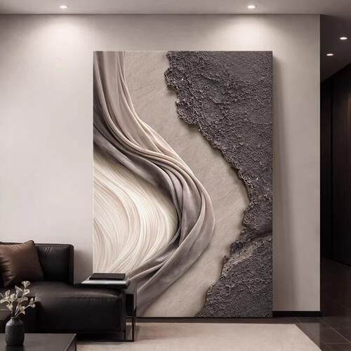 轻奢高级感客厅装饰画现代简约落地画沙发背景墙挂画抽象玄关壁画
