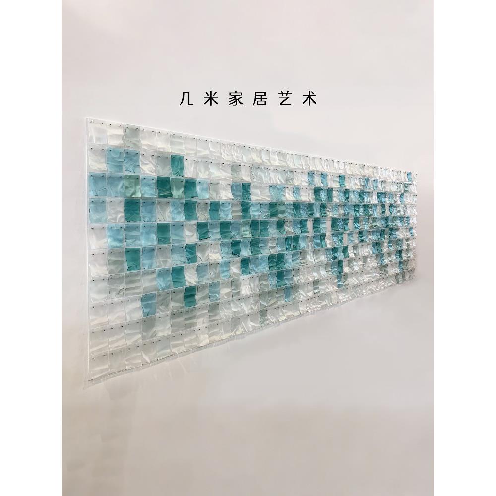 亚克力挂画现代高级餐厅墙面装饰画横幅创意壁画大型立体艺术装置
