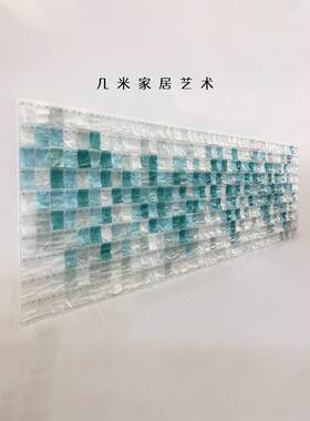 亚克力挂画现代高级餐厅墙面装饰画横幅创意壁画大型立体艺术装置