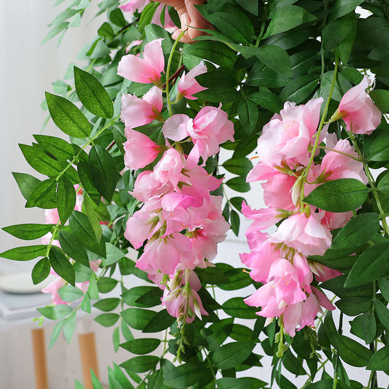 .仿真灯笼吊兰绿植塑料假花藤条装饰花藤垂吊壁挂植物室内室外摆图片