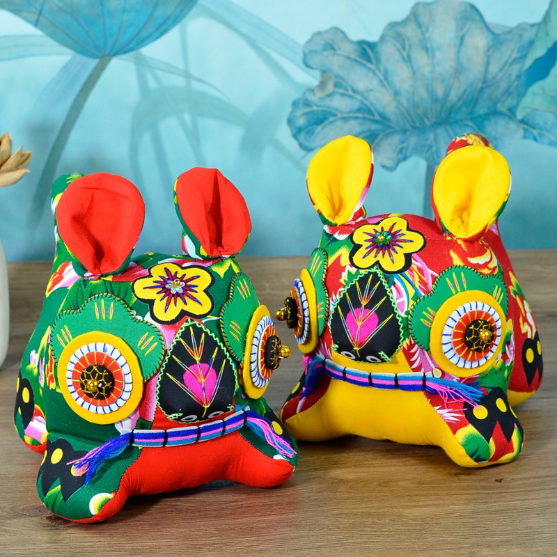 布老虎纯手工民间工艺品布艺玩偶公仔民俗摆件宝宝满月礼品压惊虎