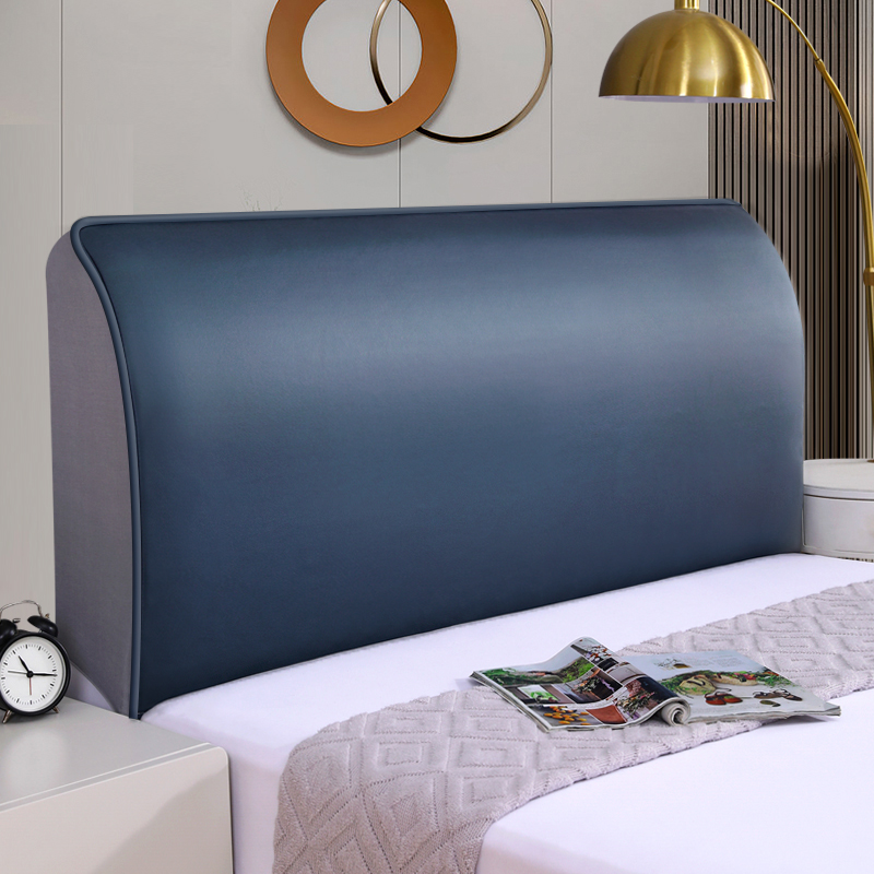 22床头罩软包科技布免洗防污高级实木软包床靠垫罩可拆洗