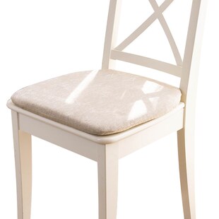 雪尼尔防滑椅子垫坐垫拆洗餐椅垫四季通用马蹄形座垫屁垫