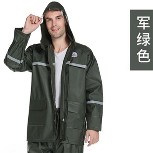 雨衣外男衣针织上衣防暴雨雨衣半身男女单件劳保短款雨衣口袋