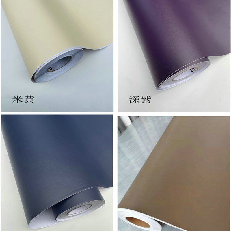 自粘纯色波音软片装饰膜家具翻新墙贴展柜展览即时贴家私宝