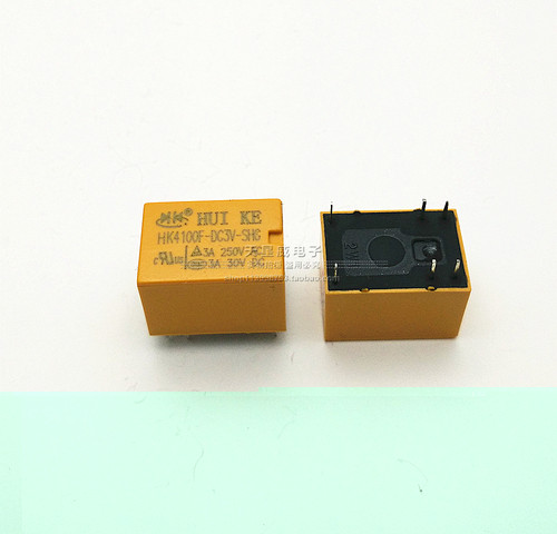 原装汇科HUIKE信号继电器HK4100F-DC3V-SHG 3V/6脚/3A/一组环保!