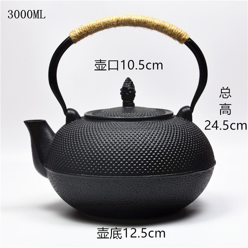 铁茶壶铸铁水壶生铁壶电陶炉大容量泡茶围炉煮茶壶烧水摆件火锅店
