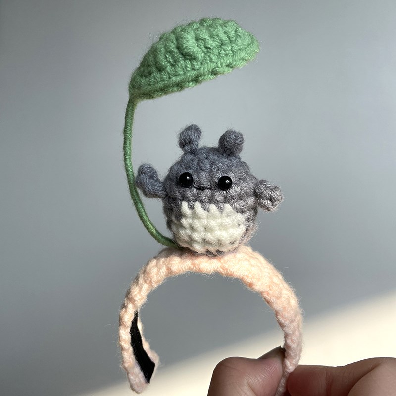 蔚来nomi发箍头饰帽子可爱创意小黄鸭纯手工编织es8ec6定制装饰品