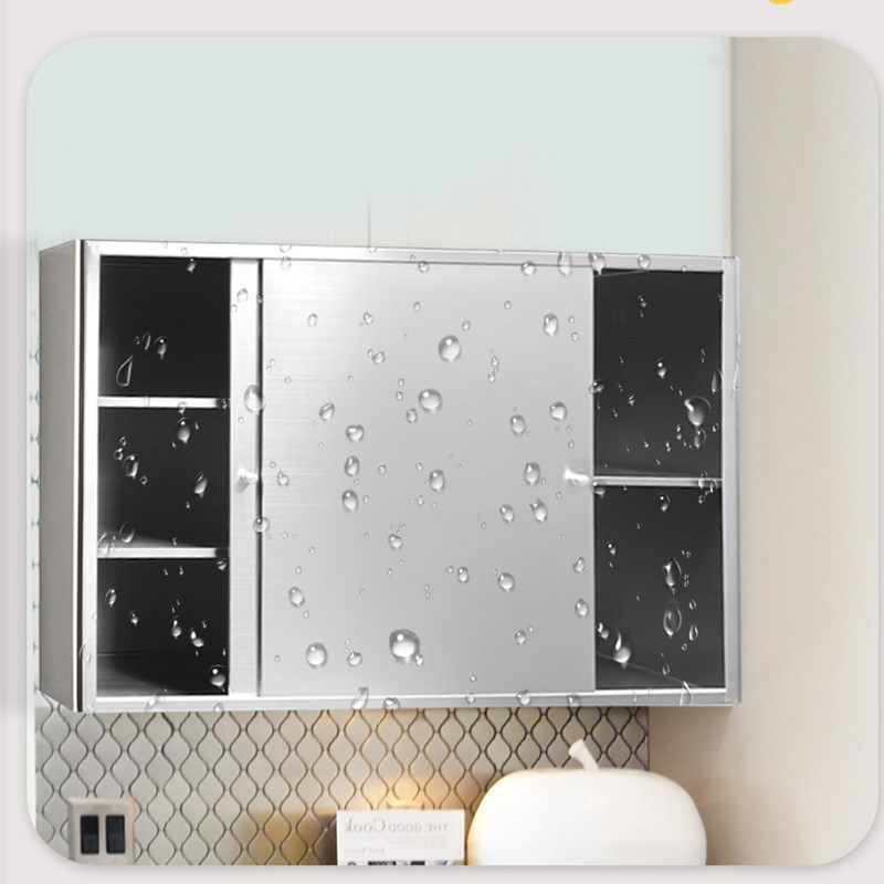 304柜子碗柜家用厨房不锈钢储物整体橱柜置物壁挂挂墙式浴室吊柜