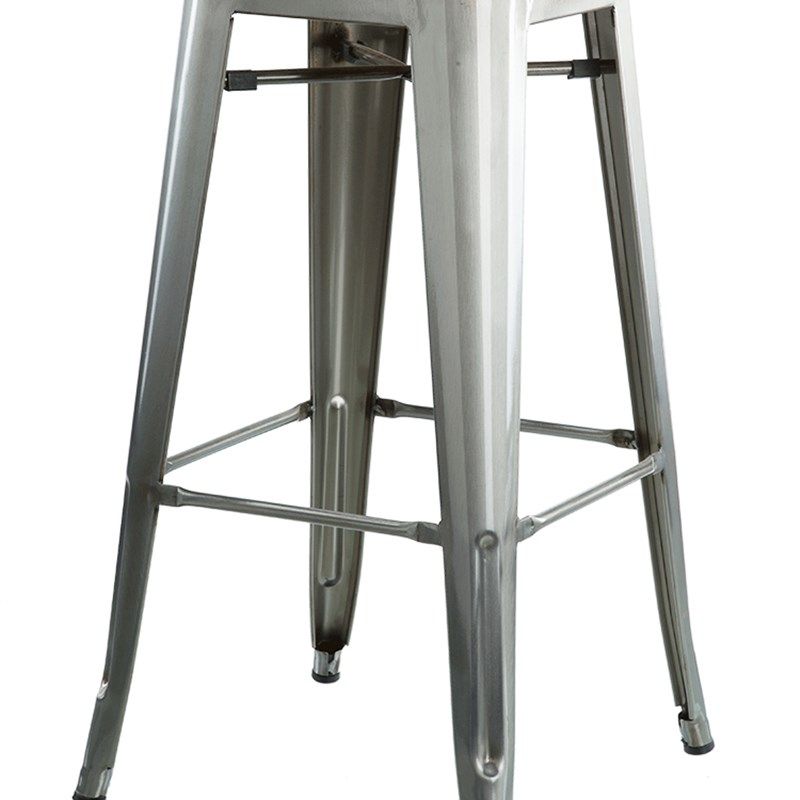 复古铁皮椅吧椅美式家用高脚凳子吧台凳铁艺吧台椅欧式金属吧凳子