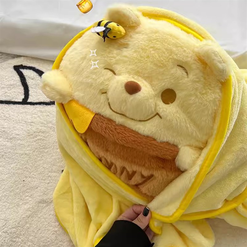 午睡枕头抱枕毯子二合一办公室空调被子卡通玩偶女生两用学生车载