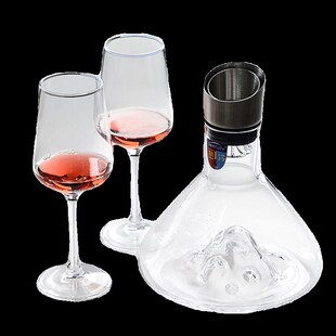 红酒杯套装 醒酒器2个酒具家用 欧式 玻璃高脚杯勃艮第葡萄酒杯6只装