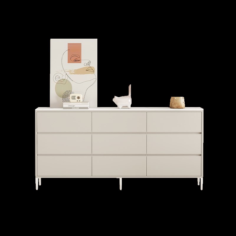 斗柜超薄20cm实木床尾极窄25公分30储物柜60主卧室50宽客厅40岩板