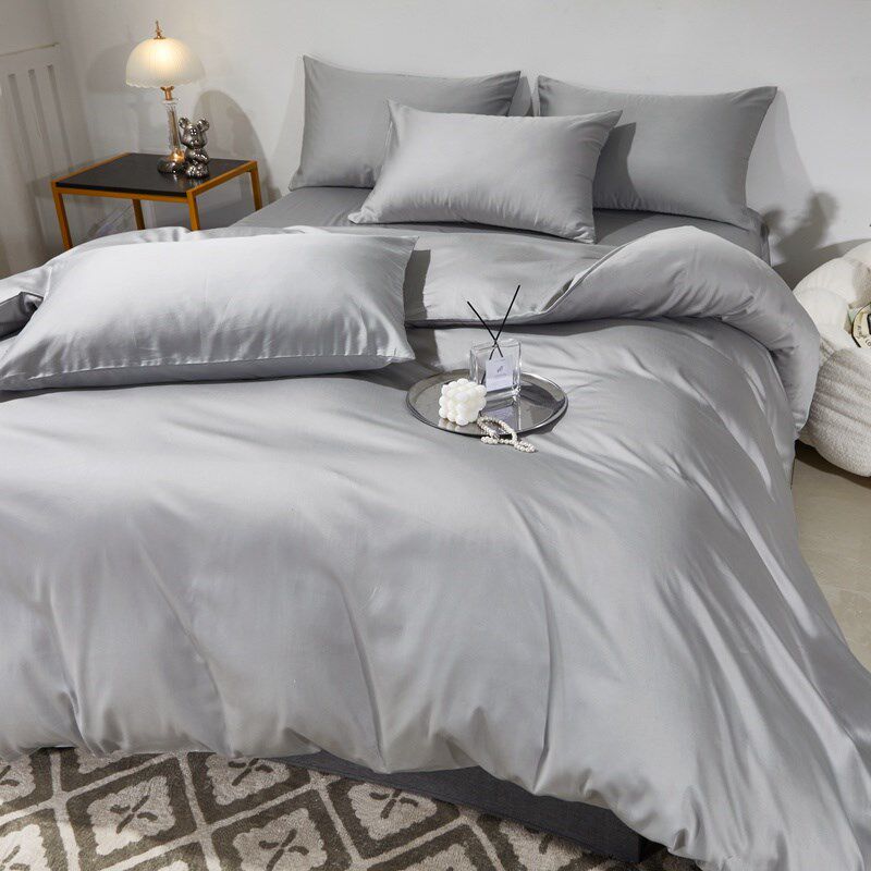 民宿宾馆床上用品四件套酒店风白色床单三件套床笠被子枕芯七件套
