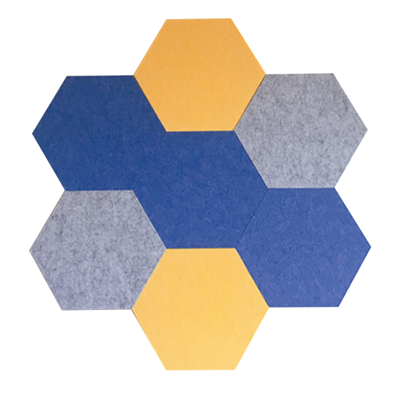 10个一组拼接六边形毛毡自贴背景墙贴客厅自粘创意照片墙揭掉无痕