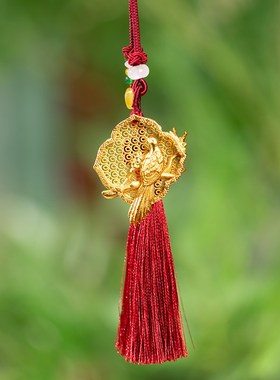 朱炳仁铜喜上眉梢小挂件钥匙扣书包配饰钥匙链喜鹊饰品生日礼物