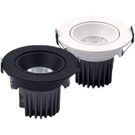 防眩洗墙灯cob射灯led可调客厅餐厅服装店开孔65mm6.5cm80mm7公分