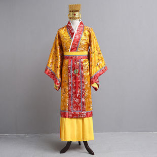 唐朝皇帝服装古装秦朝汉武帝古代龙袍汉太子男士儿童古装演出服春