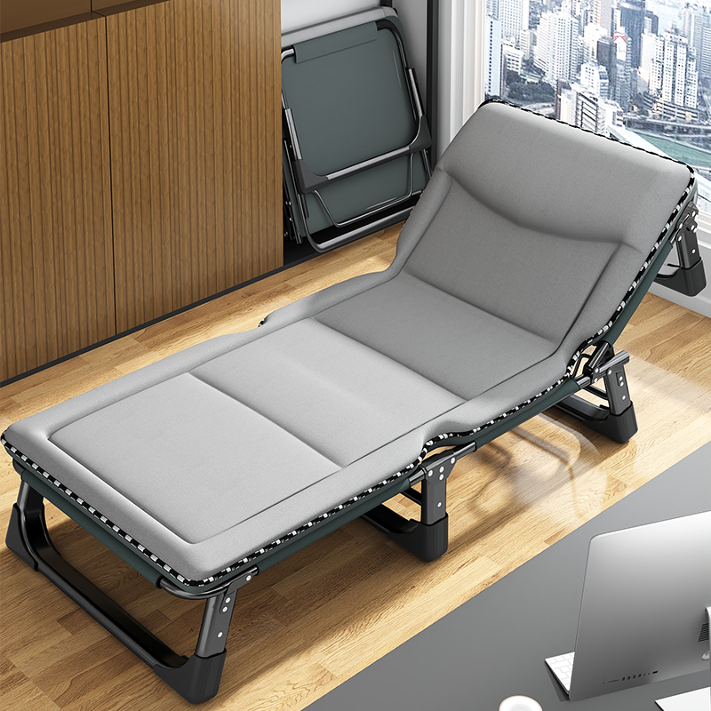 折叠床单人床家用可携式多功能躺椅办公室简易午休床成人午睡行军