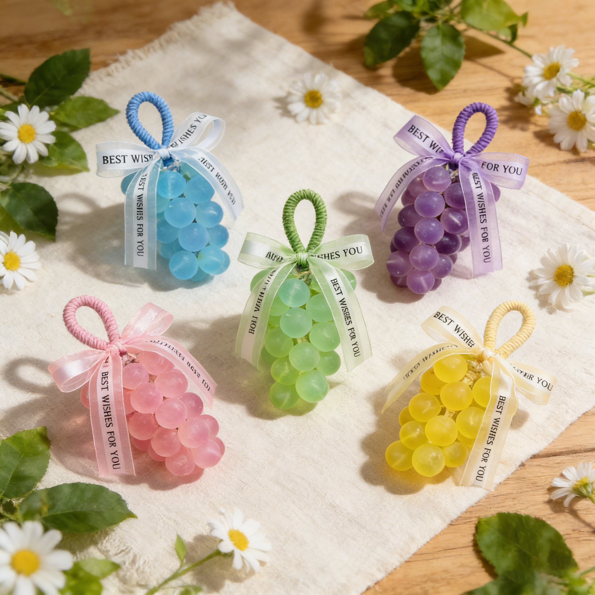 水晶葡萄手工香皂整串家用洗手香薰摆件仿真创意礼盒包装精油肥皂