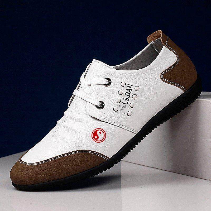 太极拳鞋男子太极拳2025夏季轻质透气真皮武术鞋练习表演鞋训练八