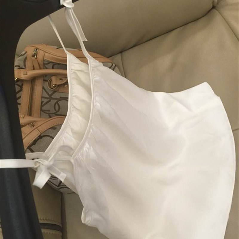 女童吊带睡裙夏季新款薄款纯色真丝桑蚕丝家居服可爱宝宝睡衣