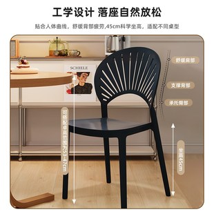电脑椅舒服久坐大学生宿舍椅子书桌学习靠背椅家用加厚塑料餐椅凳