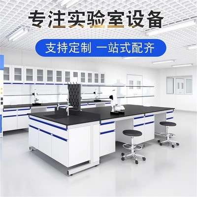 实验室工作台化学试验钢木边台中央台全钢操作台珠海惠州中山厂家