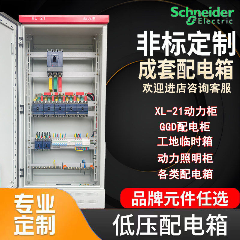 施耐德xl21动力柜定制成套低压配电箱动力控制柜照明室内外双层门