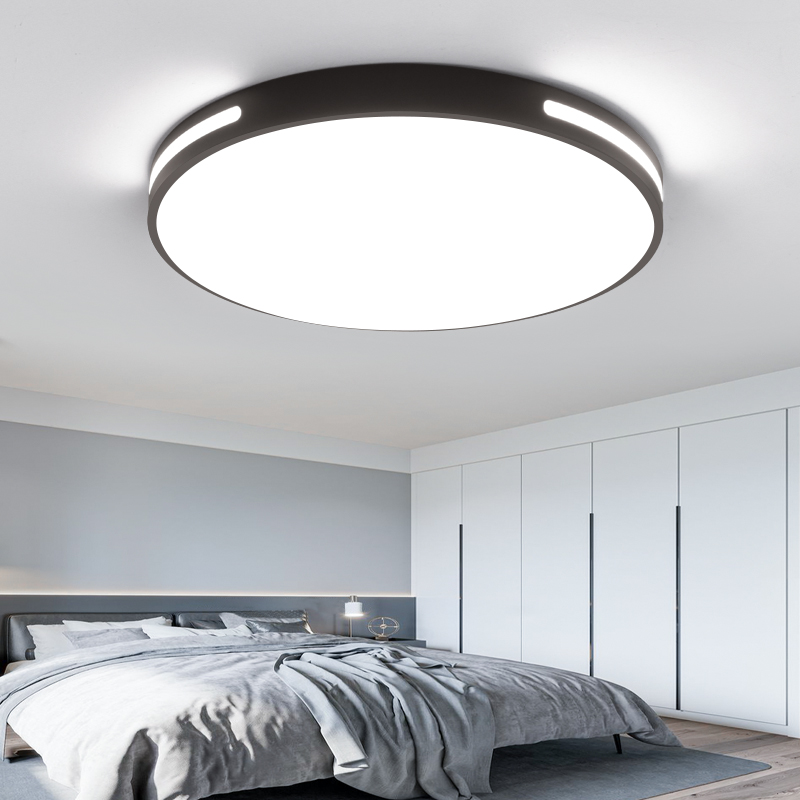 卧室灯超薄led吸顶灯现代简约阳台灯创意房间灯圆形北欧书房灯具