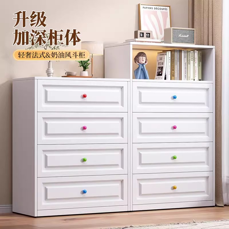 铁艺五斗柜卧室收纳柜客厅家用边柜现代简约钢制收纳置物柜抽屉柜
