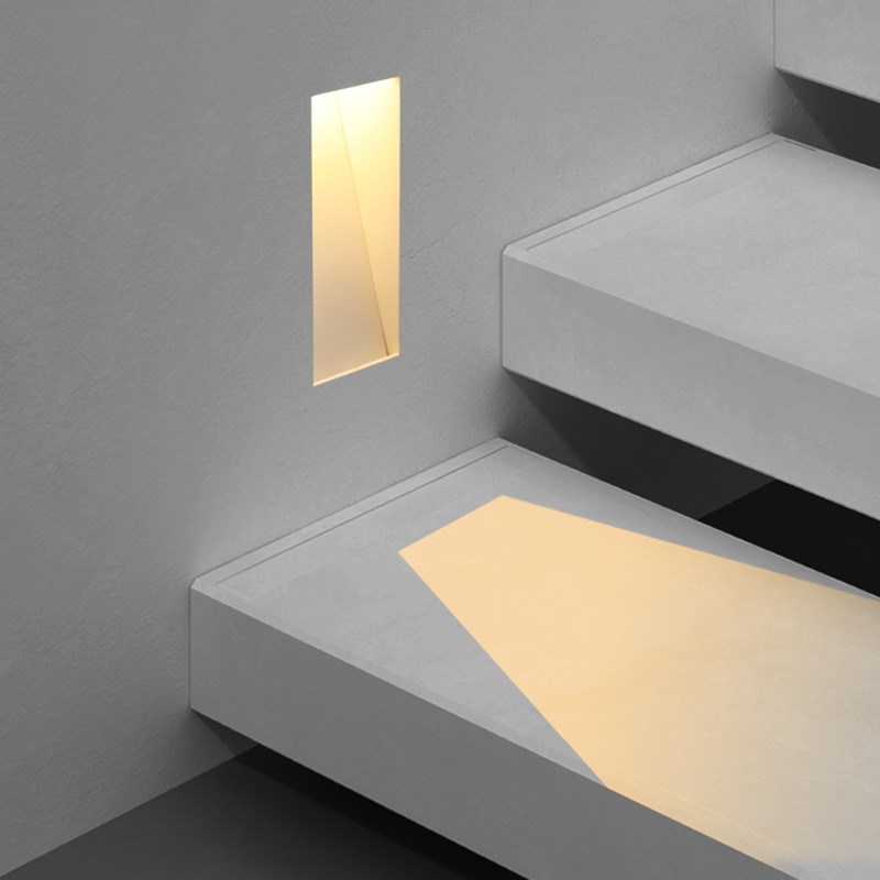 无边框LED地脚灯隐形式无主灯台阶踏步侧壁过道踢脚楼梯感应灯