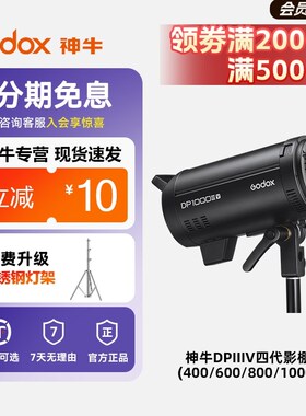 神牛闪光灯DP600III-V四代摄影灯400/800/1000W室内影室灯家居婚
