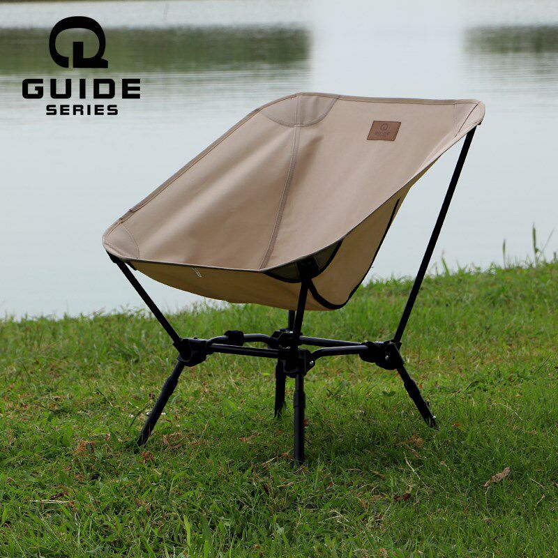 步林GuideSeries户外铝合金折叠椅钓鱼椅靠背露营椅休闲椅月亮椅