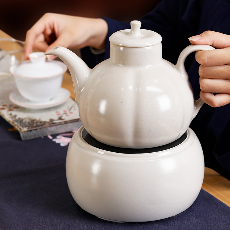 品陶堂草木灰黑晶炉泡茶炉煮茶壶煮茶器网红电陶壶日式烧水壶泡茶