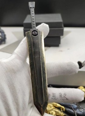 复古中式青铜巨剑挂坠吊坠挂饰乾坤剑宝剑实心转运道家项链个性男