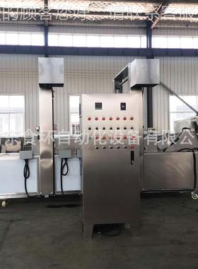 续式油连炸设上RHV备 全自动高油炸线 鸡块鸡温排浆挂糊线