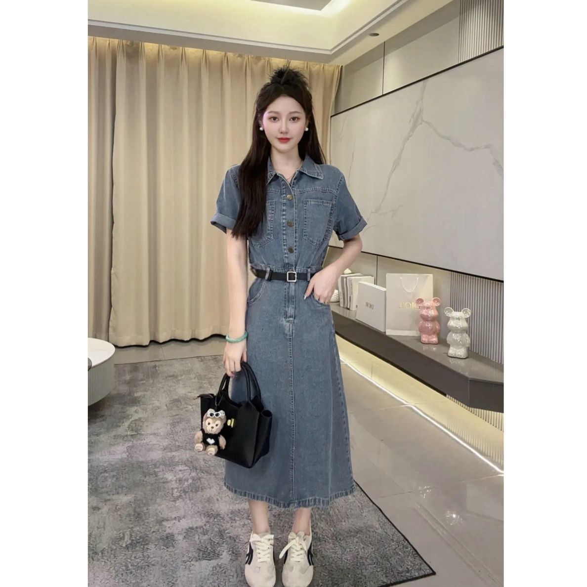 大码女装时尚简约风牛仔