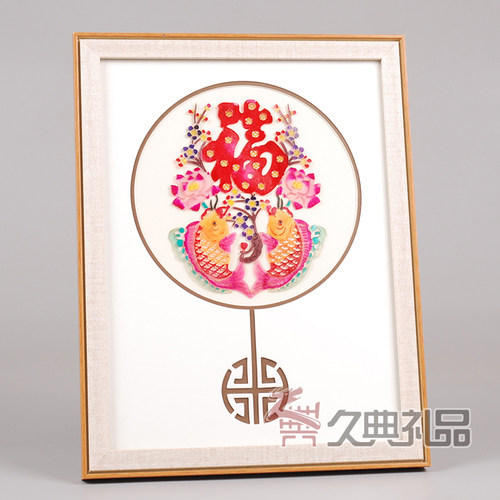 陕西皮影装饰画中国皮影工艺品摆件西安旅游纪念品出国送老外礼