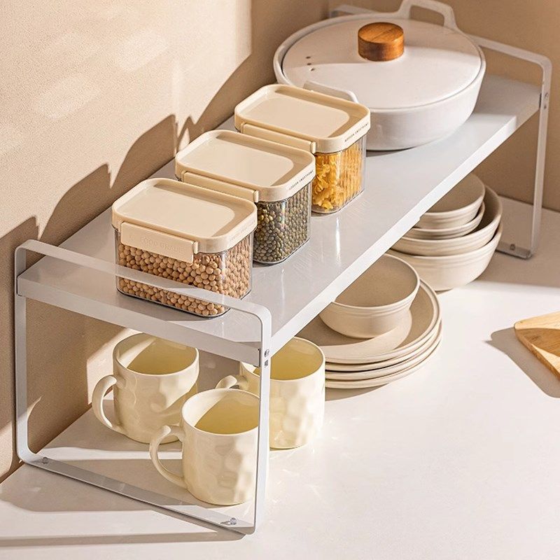 厨房置物架家用可伸缩隔板橱柜收纳分层柜内柜子台面多功能储物架,厨房/烹饪用具,厨房置物架/置物柜/角架,淘宝优惠券,粉丝福利购,淘宝优惠卷