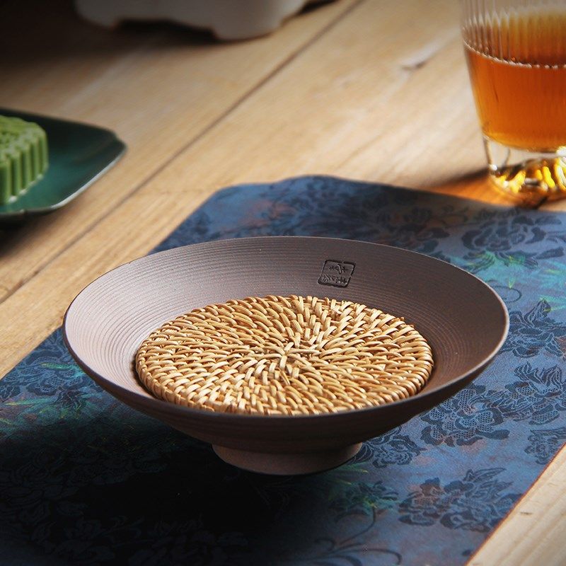 壶承干泡台茶承粗陶壶垫紫砂壶养壶托盘盖碗干泡盘禅意复古壶承盘,餐饮具,茶道/零配,淘宝优惠券,粉丝福利购,淘宝优惠卷