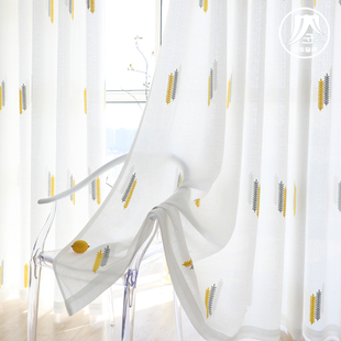 加厚透光不透人窗纱客厅卧室飘窗窗帘纱帘加高加长3.1米落地沙