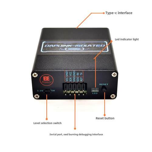 dplink高压隔离模型Cmsis-Dap与串行端口臂下载/提图器